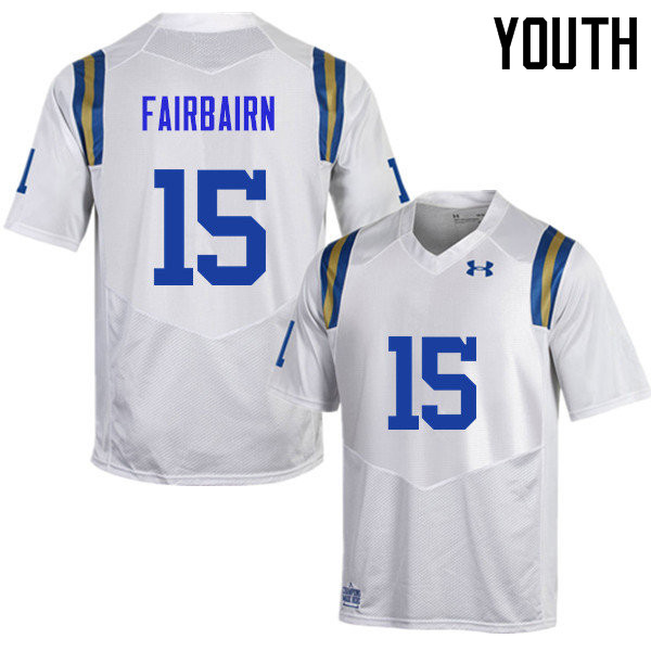 Youth #15 Ka'imi Fairbairn UCLA Bruins Under Armour College Football Jerseys Sale-White